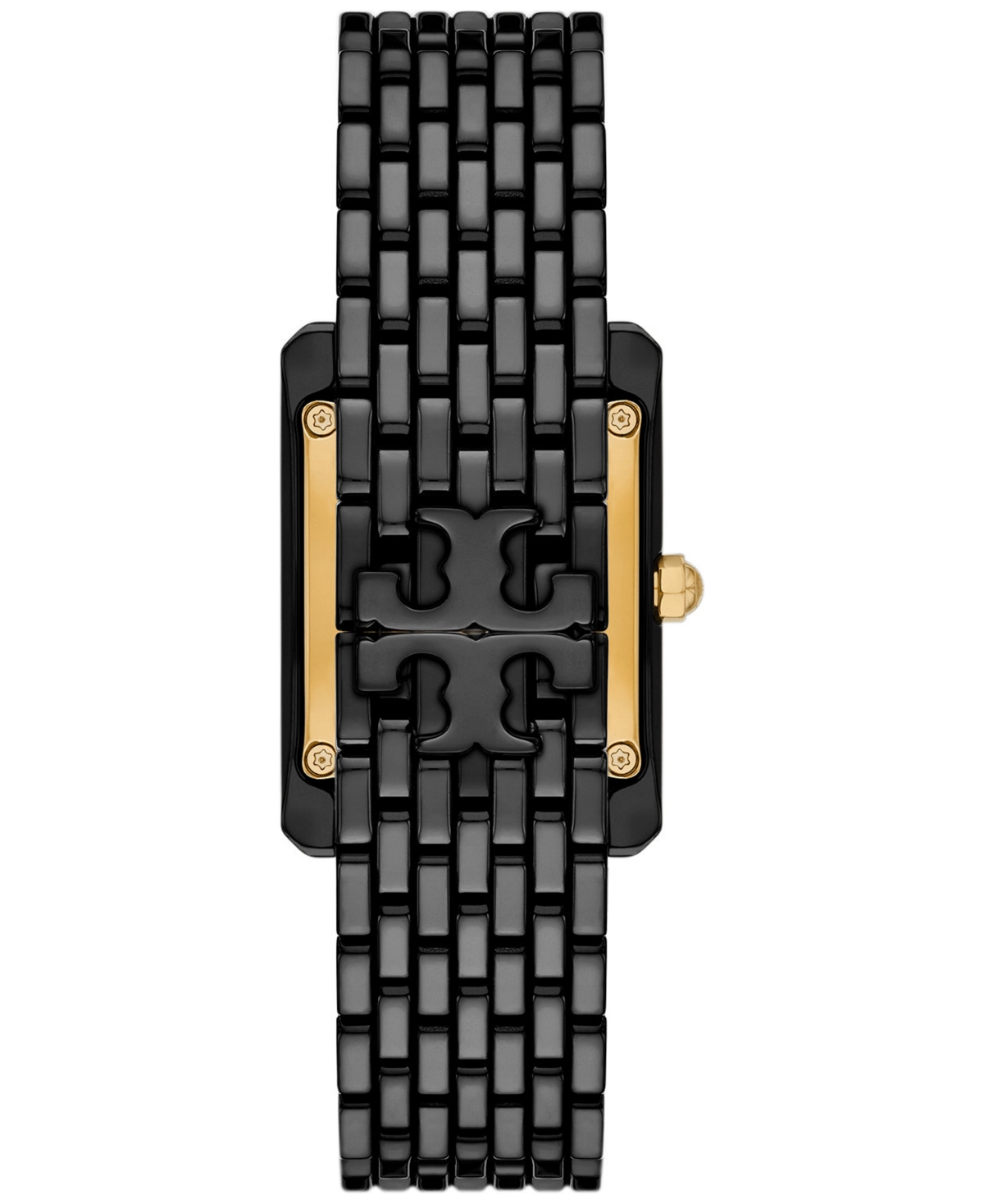 Shop Tory Burch Women's The Eleanor Black Ceramic Bracelet Watch 31mm
