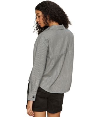 Women's Ivy Striped Cotton Button-Front Shirt