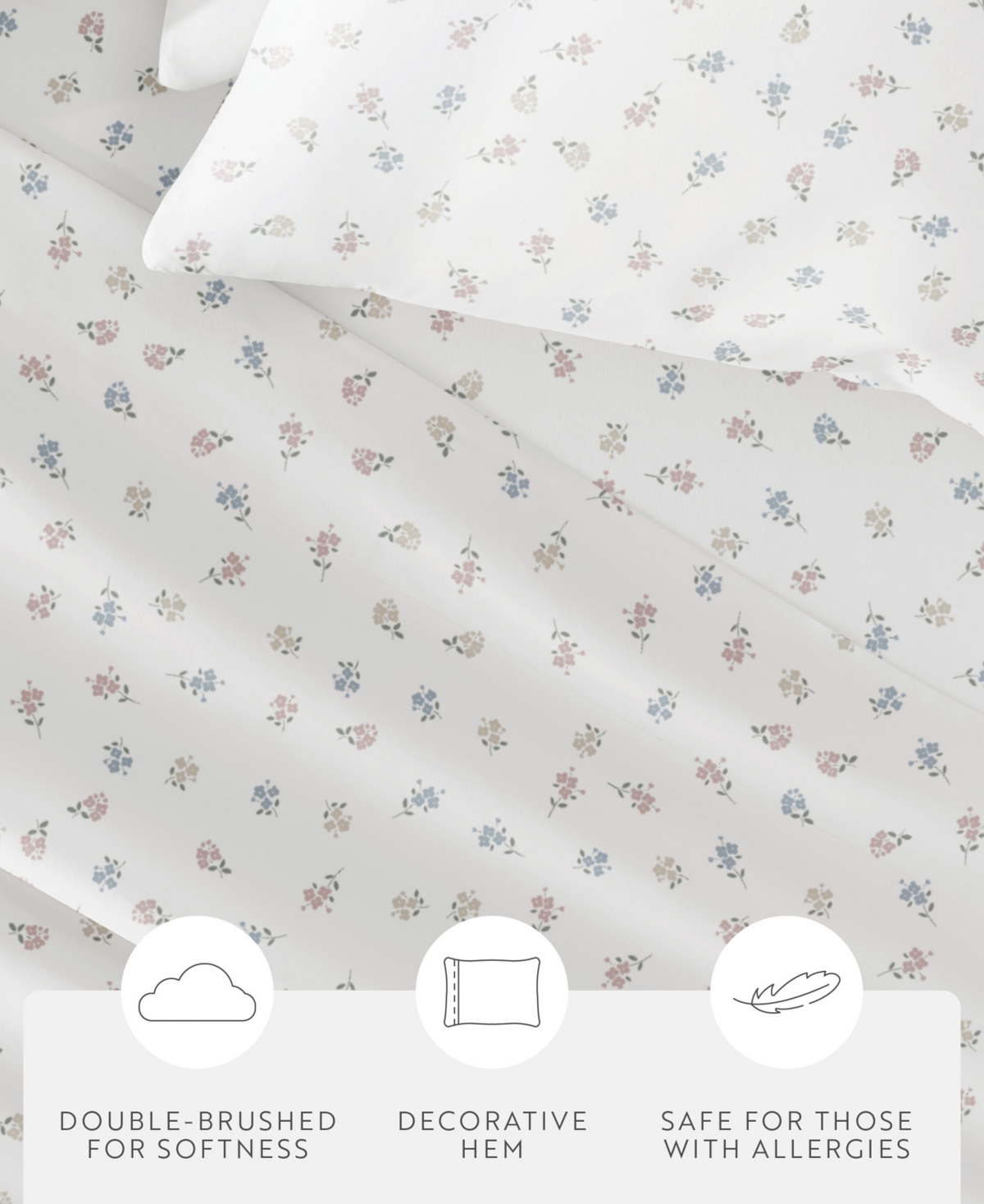 Kaycie Gray Printed Microfiber 4-pc. Sheet Set, King In Multi