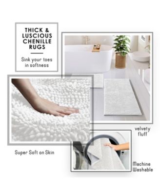 Complete Burlap-Texture Polyresin Bathroom Decor & Accessory Set with Shower Curtain, Shower Caddy Set & Bath Rugs