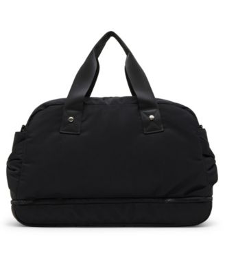Bow Detail Zip Bottom Weekender Duffle Bag