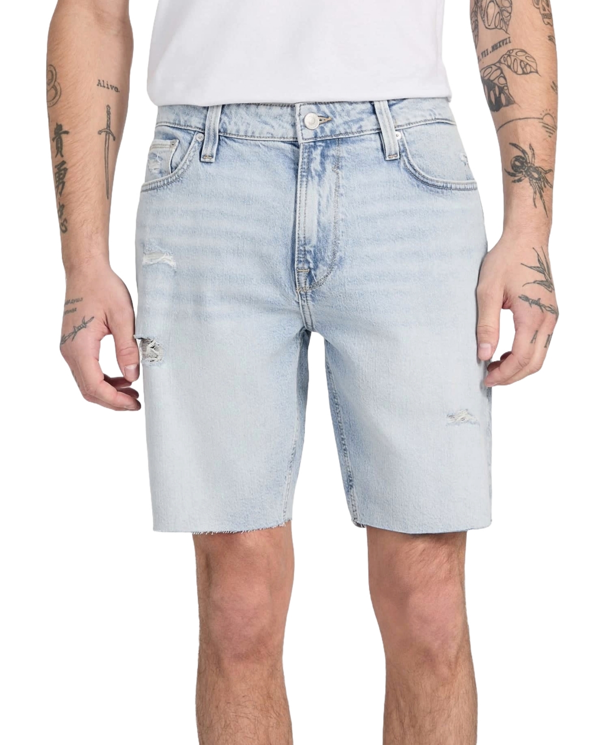 Men's Wyatt Regular-Fit Stretch Denim Shorts - Indigo Breeze