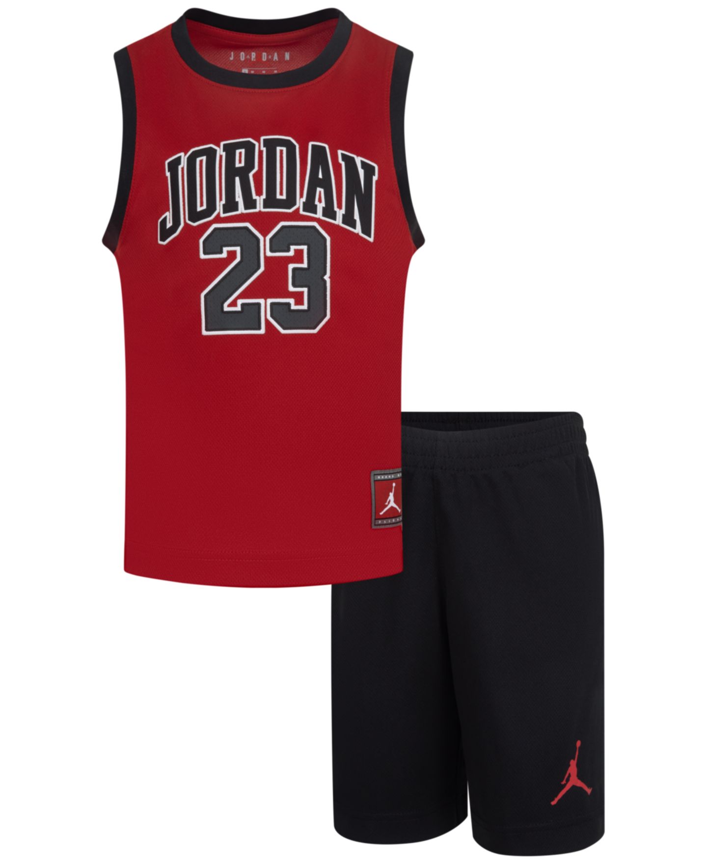Комплекты Jordan 23 Jersey 2-Piece Set для мальчиков, цвет: Чёрный — фото 10