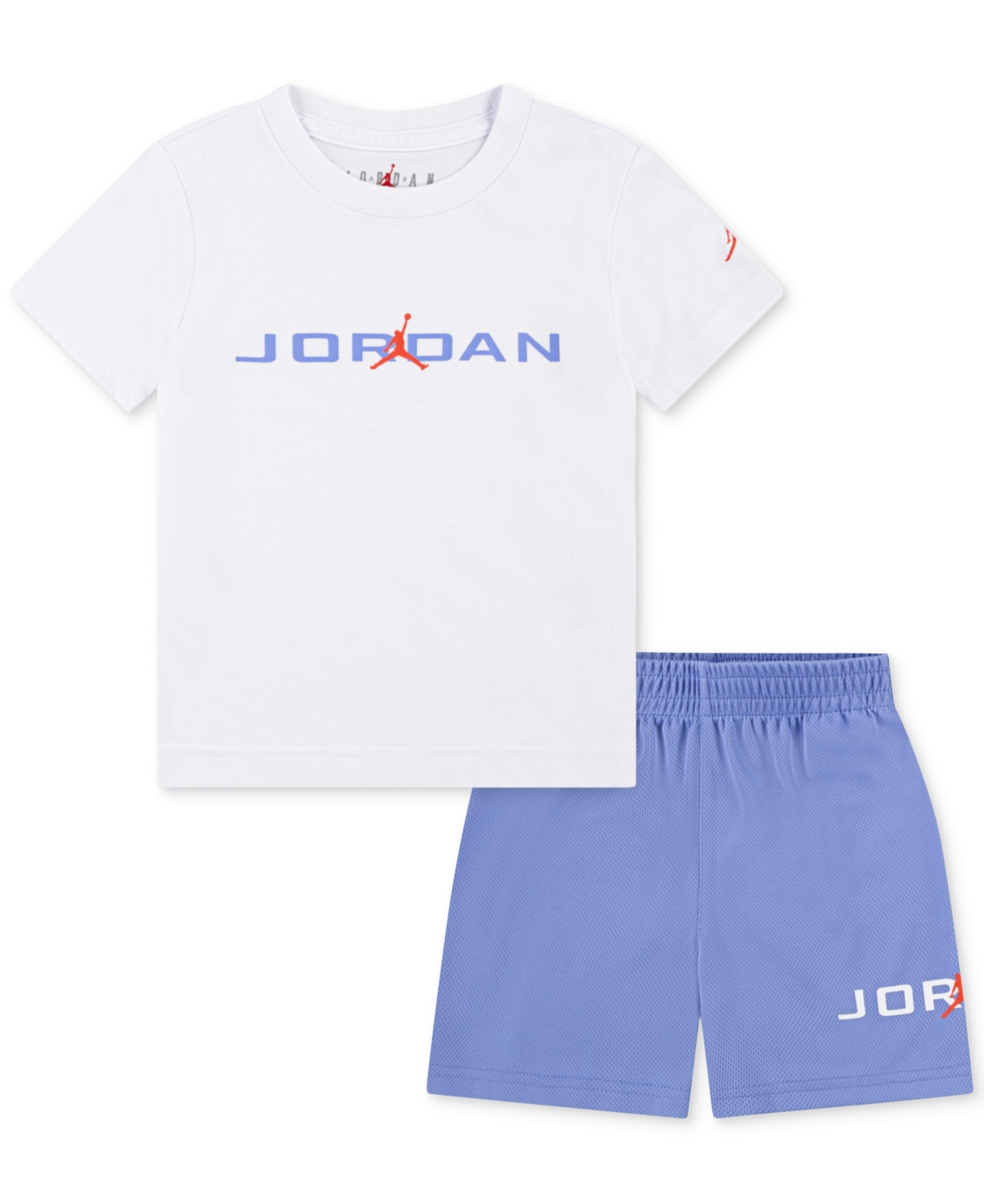 Shop Jordan Toddler Boys 2-piece Mj Baseline Mesh Shorts And T-shirt Set