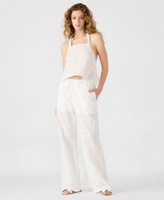 売れ筋商品|||スティーブ マデン カットソー トップス レディース Women's Crissy Eyelet Patchwork Halter Top White Steve Madden Crissy Eyelet Patchwork Halter Top in White | Lyst