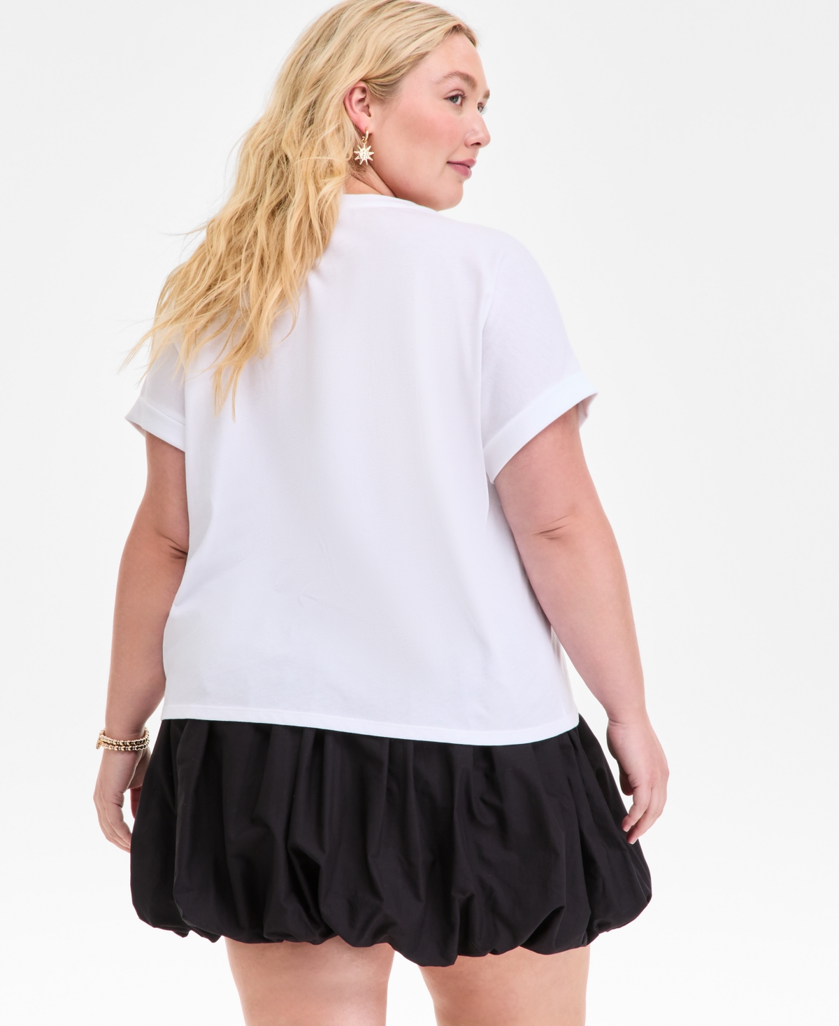 On 34th Trendy Plus Size Orange Graphic T-shirt, Exclusively At Macy's