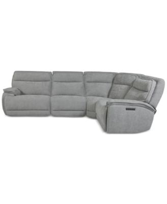 Ozryn 4-Pc. Fabric Sectional with 2 Power Motion Chairs, Exclusively at Macy's