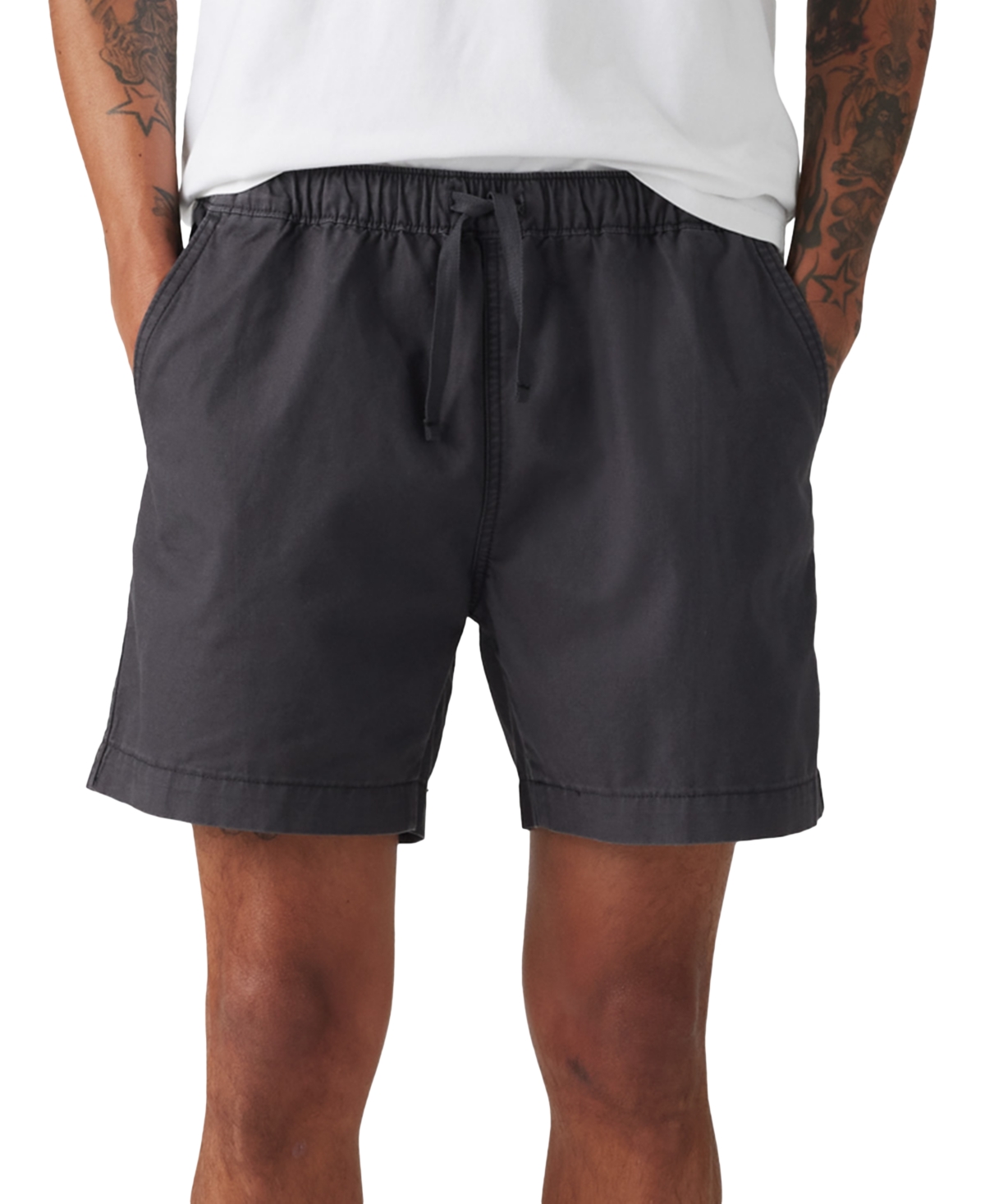 Levi's Men's Relaxed-fit Drawstring Shorts In Black