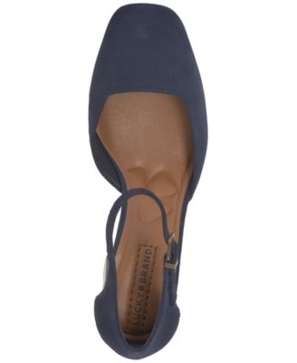 Women's Kanira Square-Toe Stacked Heel Pumps