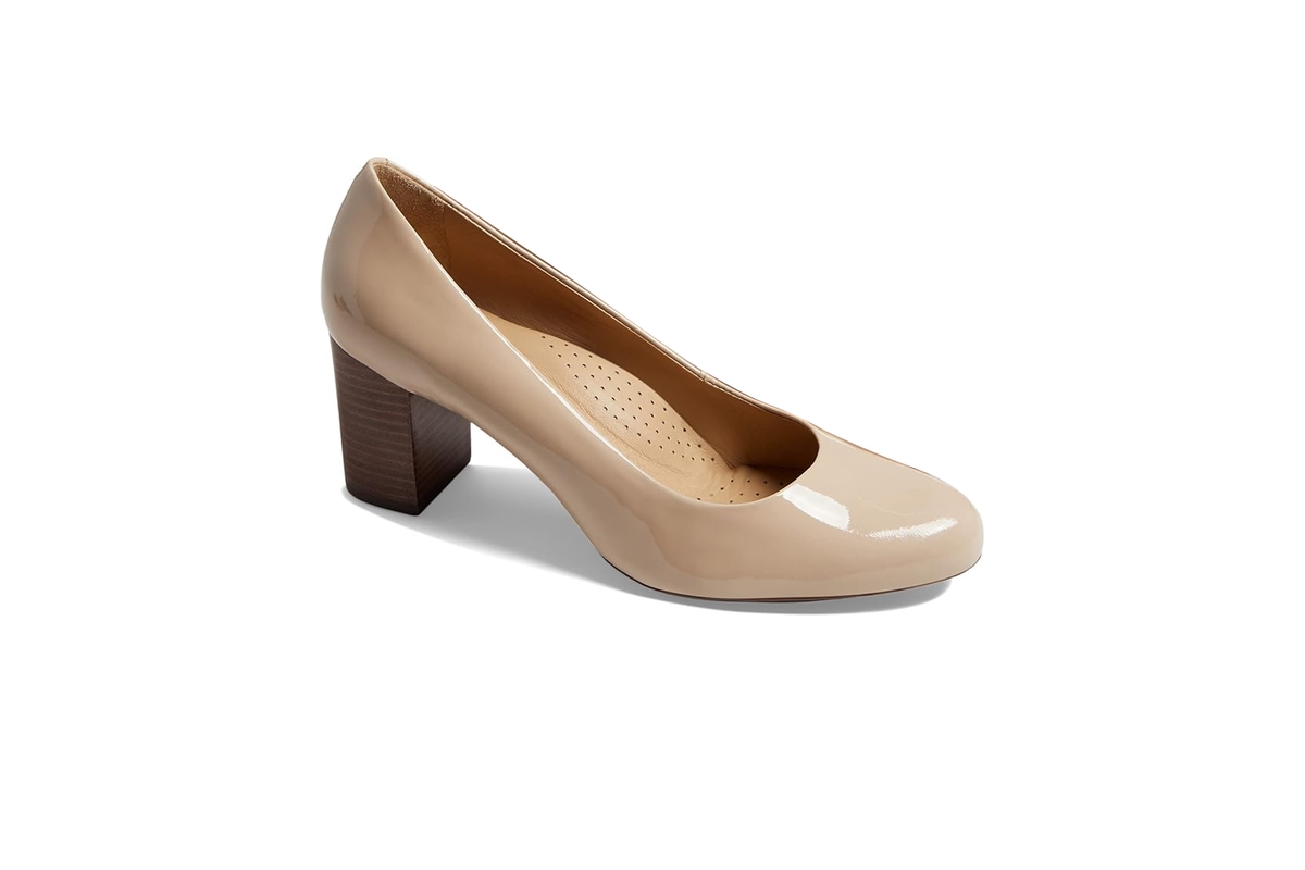 Womens Midtown Leather Pump - Navy napa soft