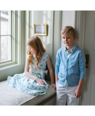 Toddler Girls Heirloom Linen Sleeveless Peter Pan Collar Tea Dress with Waist Sash