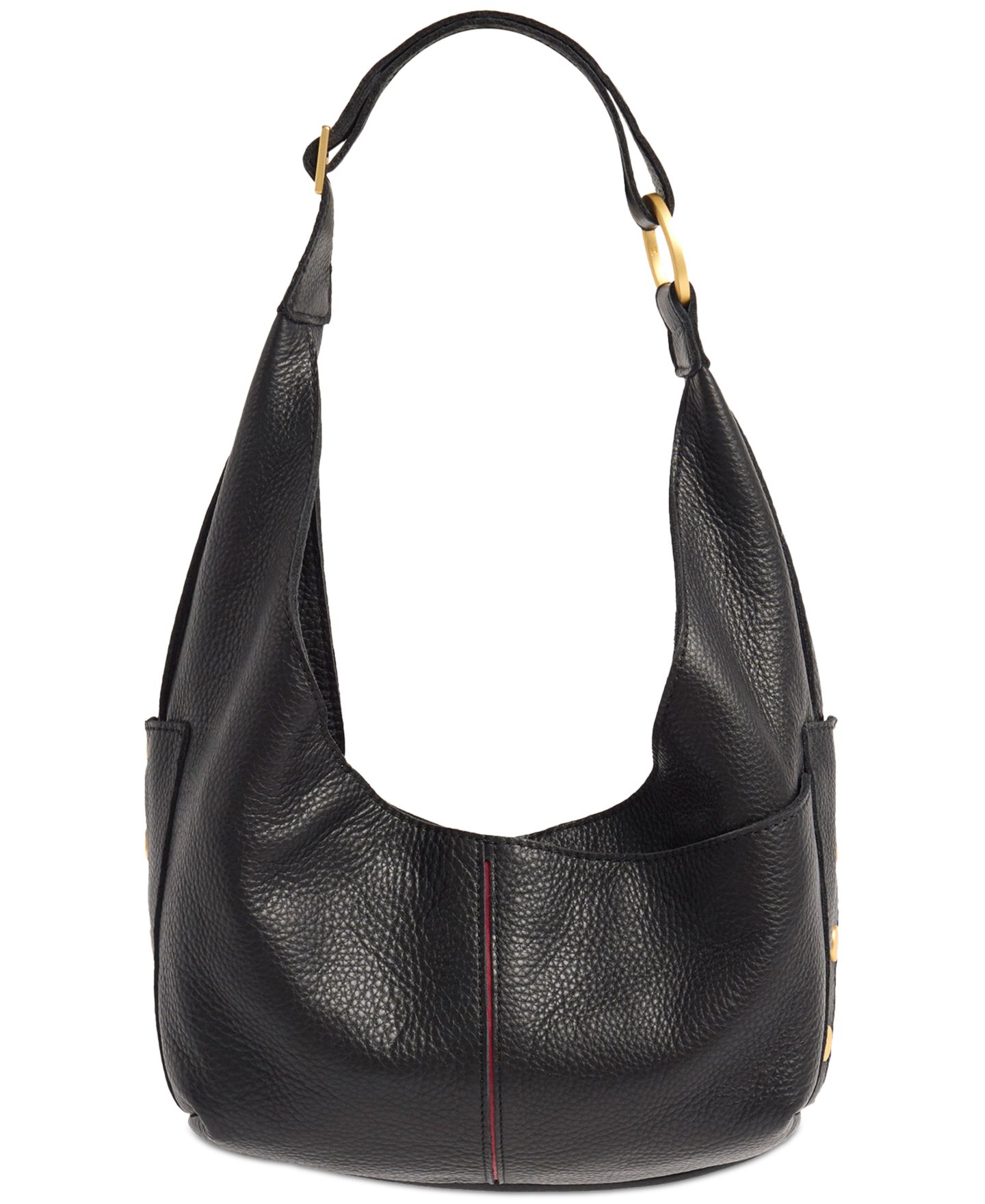 Женская сумка Hammitt Tom Zipper Small Leather Hobo Handbag, цвет: Чёрный — фото 1