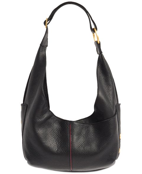 Женская сумка Hammitt Tom Zipper Small Leather Hobo Handbag, цвет: Чёрный