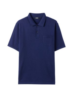 Men's Cotton Silk Cashmere Blend Polo T-Shirt