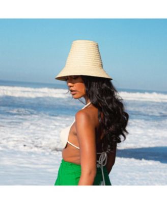 Margo Palm Straw Hat in Beige