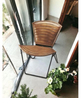 Sleek Faux Leather Side Chair for Versatile Home or Office Use