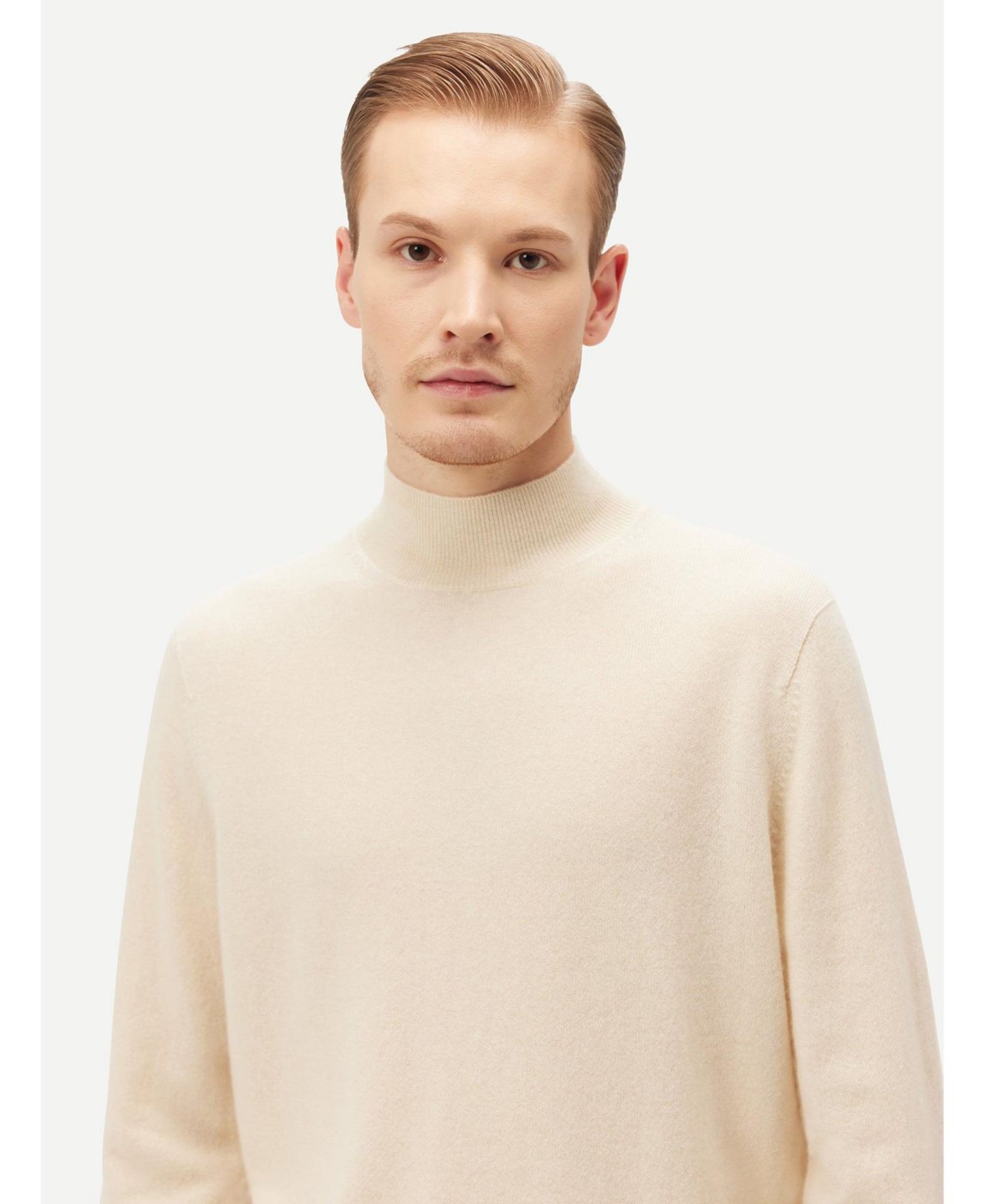 Мужской свитер Gobi Cashmere High Neck, цвет: Нейтральный серый — фото 5