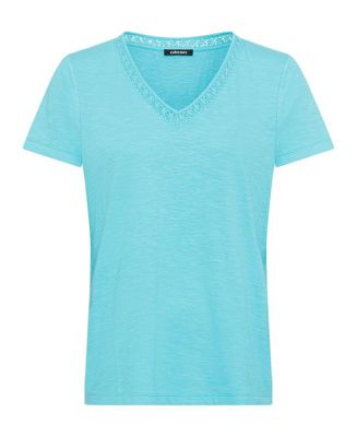 Women's Embroidered Neck T-Shirt