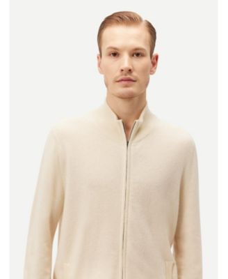 Men's Full Zip Stand Collar Cardigan