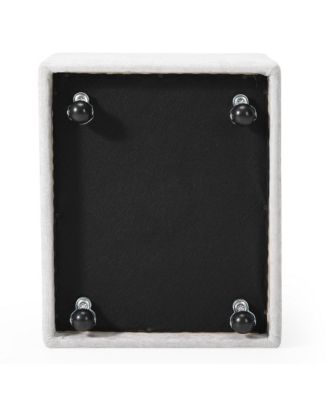 Modern Upholstered Chenille Armless Dining Chairs With Casters