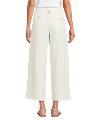 Women's Soft Polish High Rise Wide Leg Crop Pants