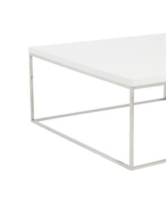 Metal Square Coffee Table for Modern Living Room Decor