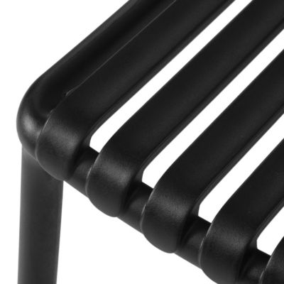 Outdoor Stackable Polypropylene Plastic Dining Side Chairs (Set of 2)