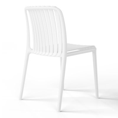 Outdoor Stackable Polypropylene Plastic Dining Side Chairs (Set of 2)