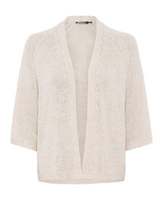 Women's Tape Yarn Open Front Cardigan