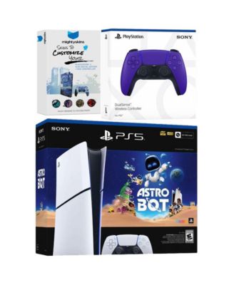 PlayStation 5 1TB Digital Astro Bot Bundle with Extra Controller & MightySkins Voucher