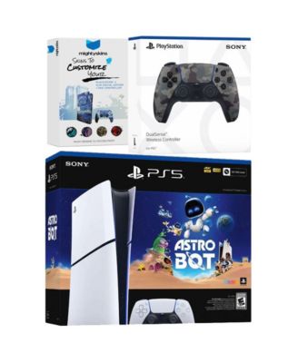 PlayStation 5 1TB Digital Astro Bot Bundle with Extra Controller & MightySkins Voucher