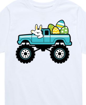 Toddler Boys Easter Bunny Monster Truck Graphic T-Shirt