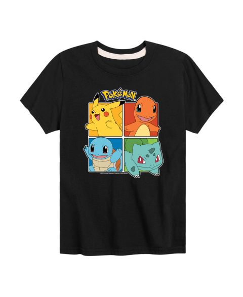 Футболка Pokemon Characters Graphic для мальчиков, цвет: Чёрный