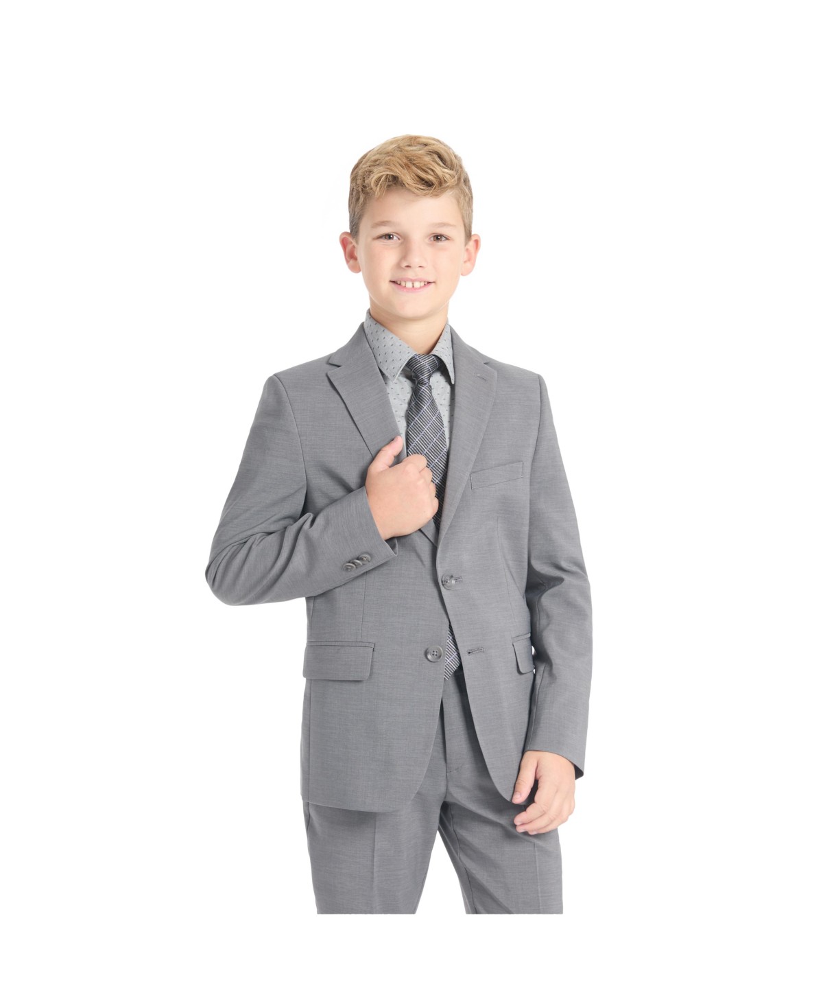 Детские Kenneth Cole Reaction Big Boys Slim Fit 2 Piece Stretch Suit — фото 3