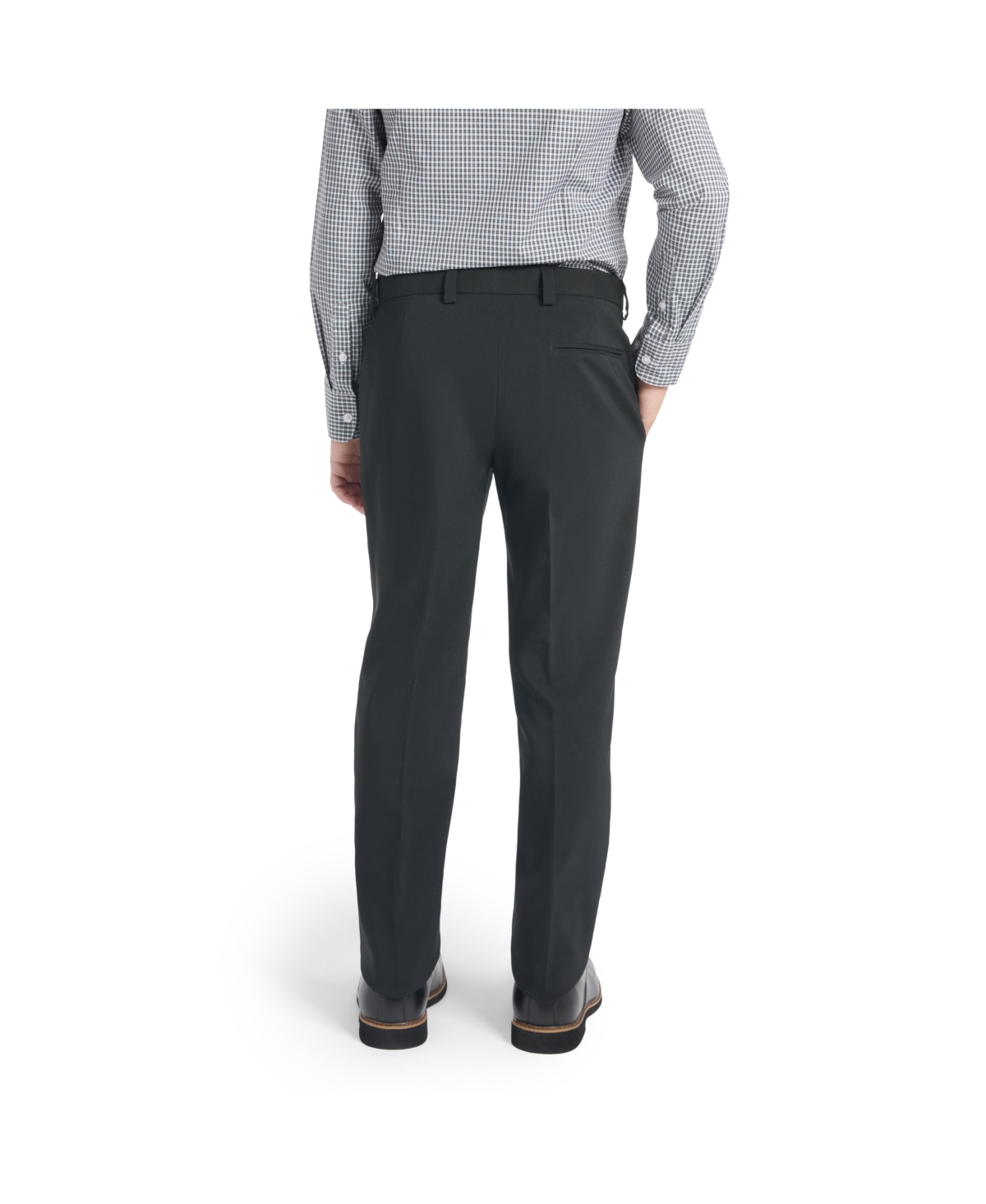 Kenneth Cole Reaction Big Boys Melange Slim Suit In Black