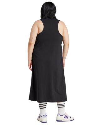 Plus Size 3-Stripe Logo Racerback Tank Dress