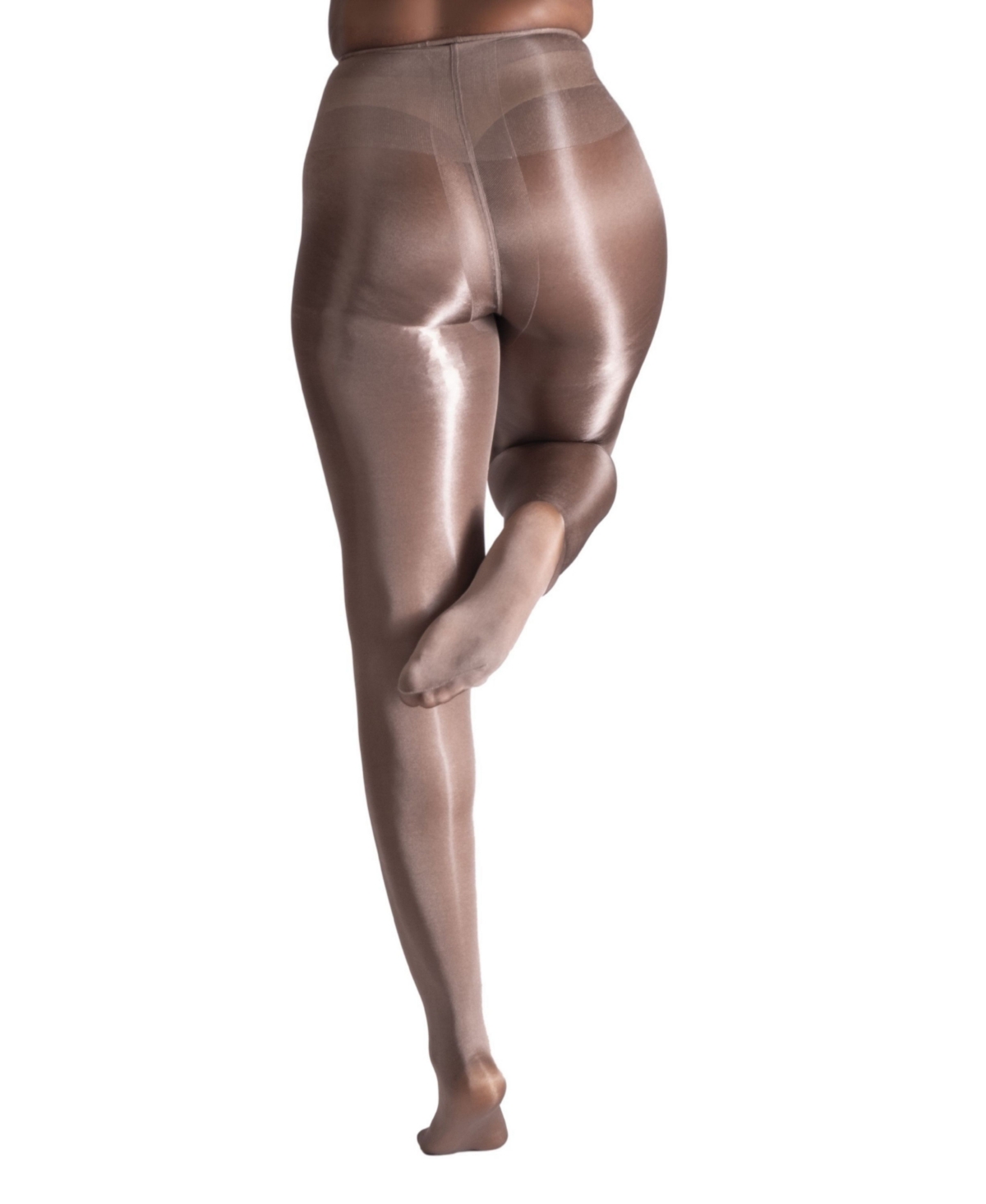 Shop Lechery Women's Lustrous Silky Shiny 20 Denier Sheer High-waist Pantyhose Tights Sku11002-pk In Cocoa