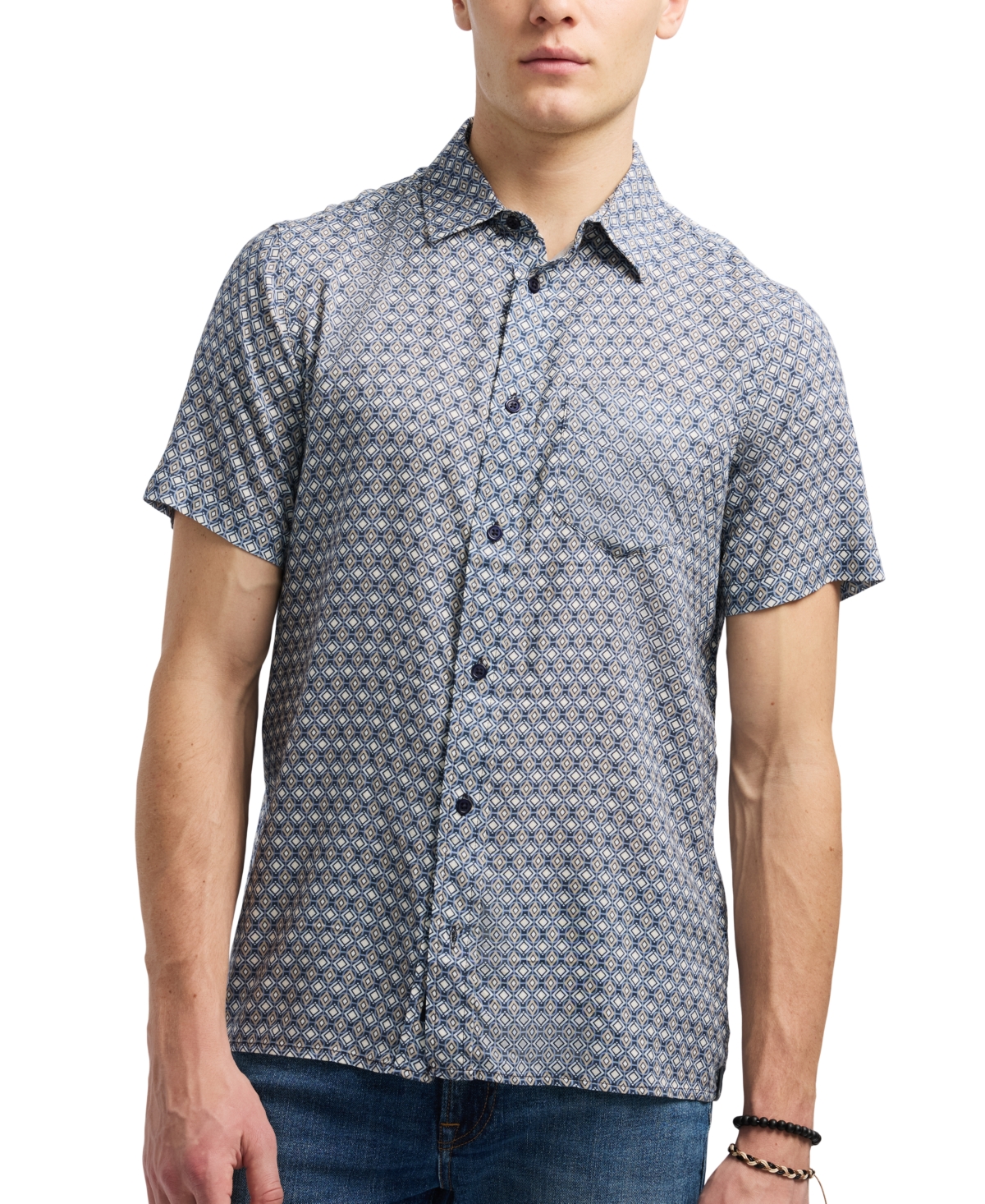Buffalo David Bitton Men's Sirilo Geo-pattern Shirt