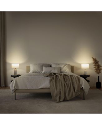 Arden Marble and Gold LED Table Lamp Bundle (17")