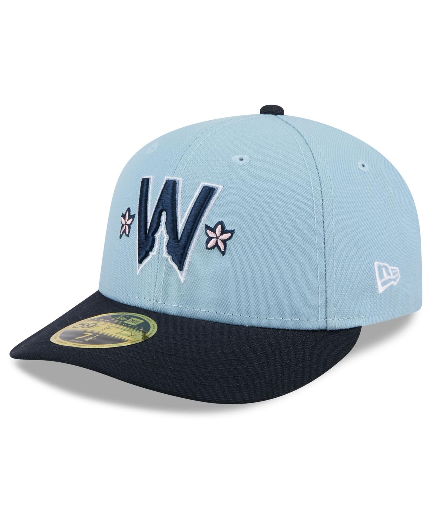 Мужская кепка New Era Black Washington Nationals 2025 City Connect Low Profile 58FIFTY Fitted Hat — фото 1
