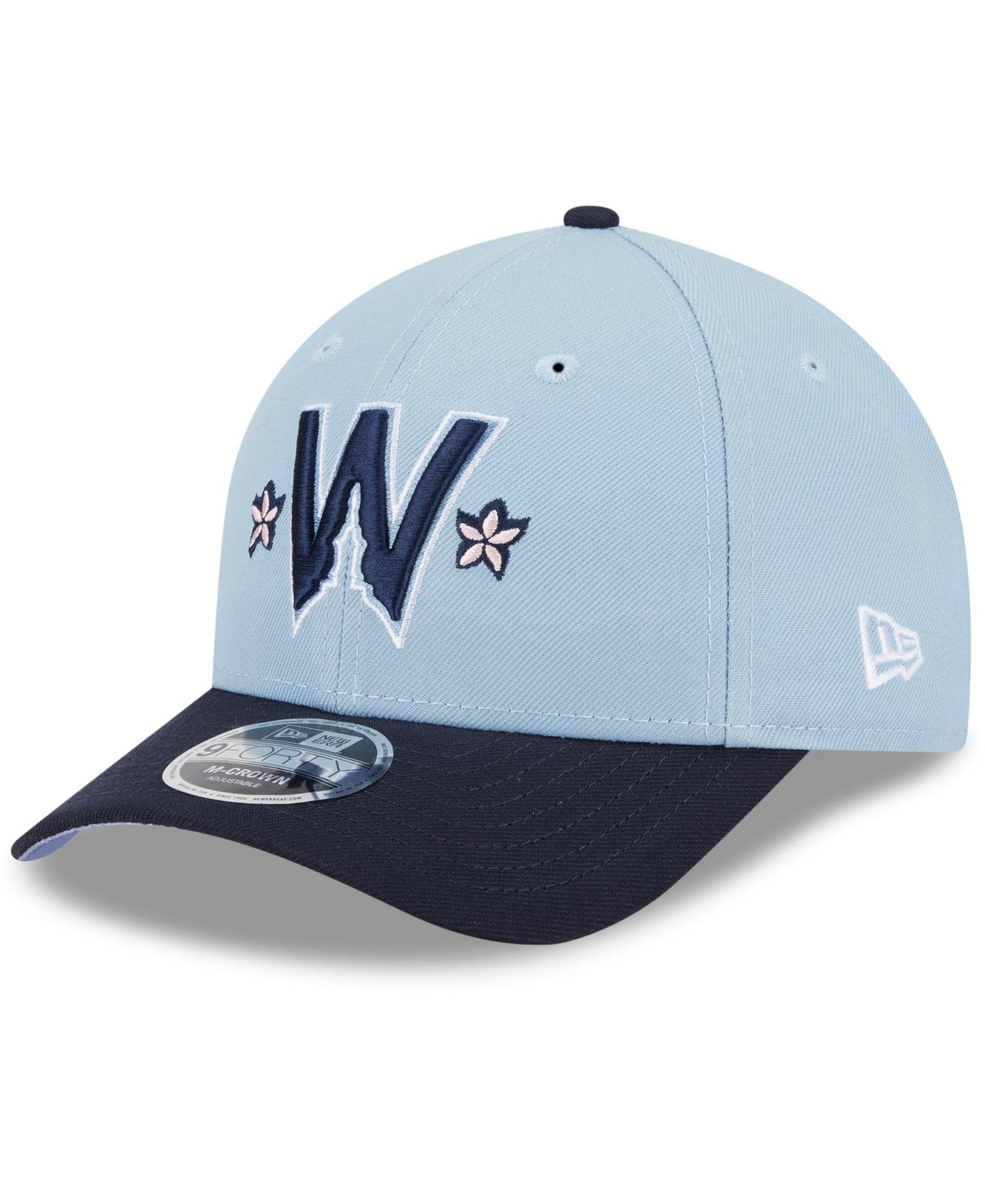 Мужская кепка New Era Black Washington Nationals 2025 City Connect 9FORTY M-Crown Adjustable Hat — фото 1