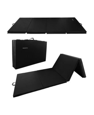 All Purpose Mat with 8 Ft Balance Beam Gymnastic Set, Black