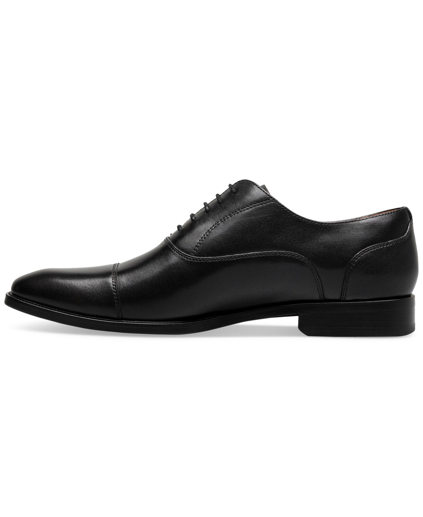 Мужские кроссовки Florsheim Men's Sorrello Cap Toe Balmoral Oxford Dress Shoe, цвет: Чёрный — фото 5