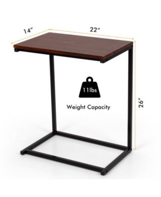 26 Inch Beside Sofa Laptop Holder End Stand Desk