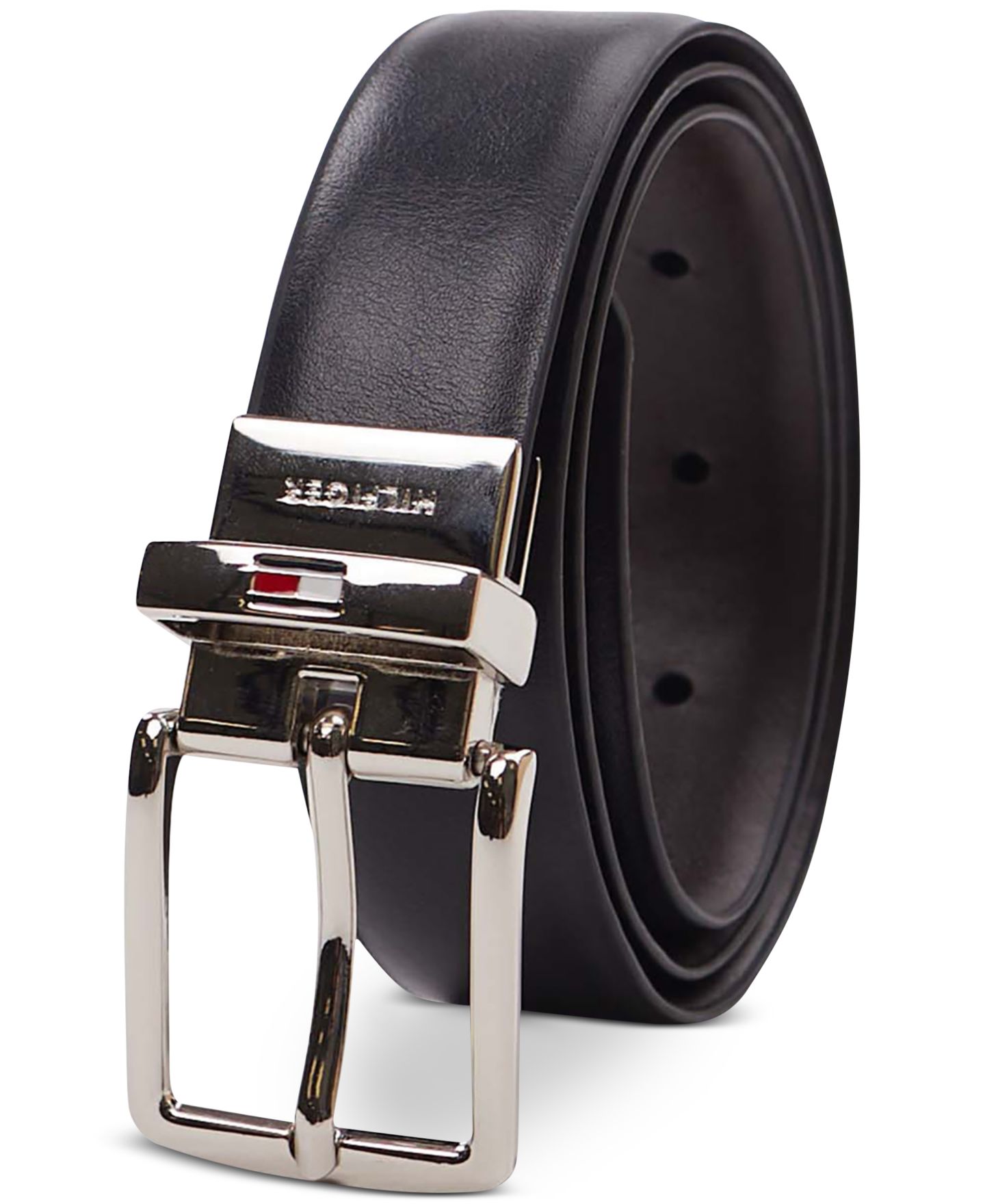 Ремень Tommy Hilfiger Reversible Dress Belt with Logo Buckle для мальчиков — фото 6