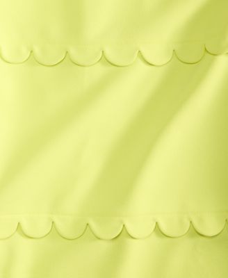 Women's Scallop-trim Scuba Dress