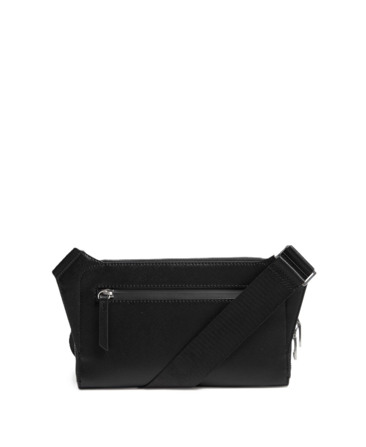 Guess Men's Milano Flat Bum Bag With Front Pocket In Blaster Wash
