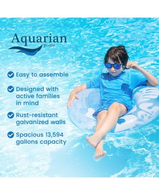 Phoenix 24' x 52" Round Frame Above Ground Swimming Pool without Liner