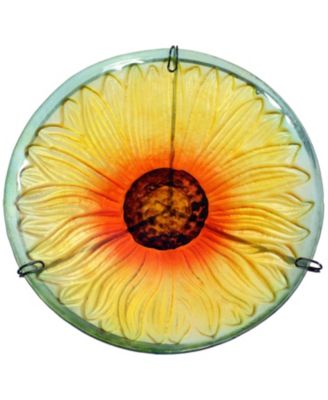 Deck-Mounted/Staked Glass Bird Bath - 10.5” Diameter