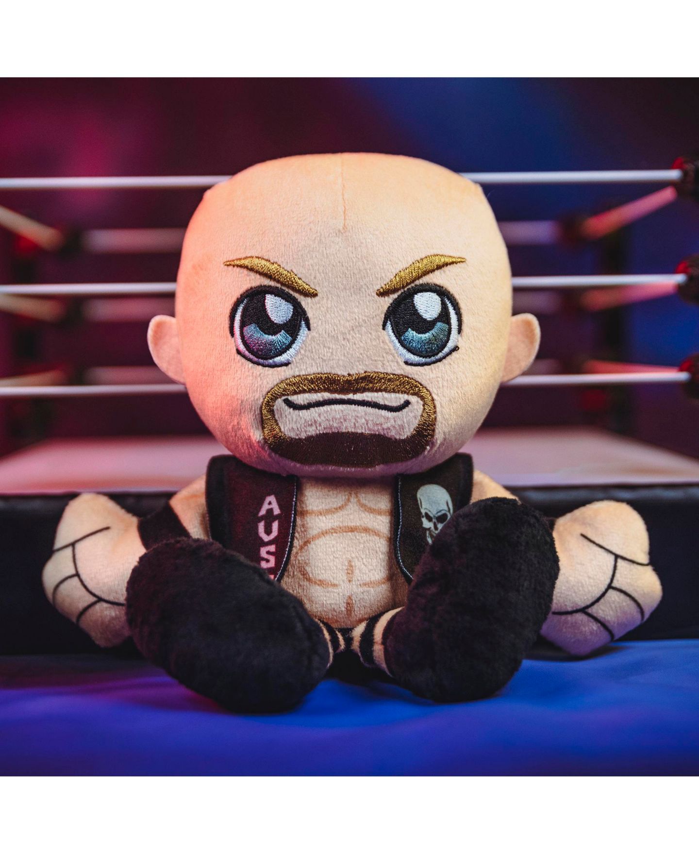 Детская мягкая игрушка Bleacher Creatures Stone Cold Steve Austin Collectible Chibi-Inspired 8" Plush — фото 4